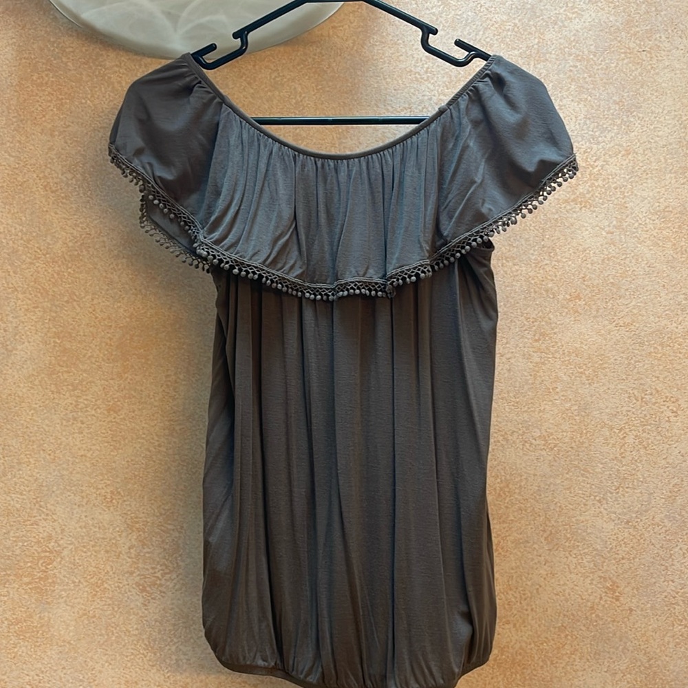 Lascana olive green summer top, size Small